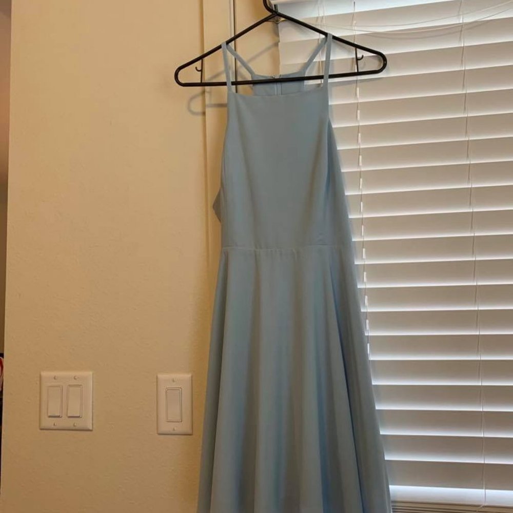 Lulu's Midi Light Blue Dress